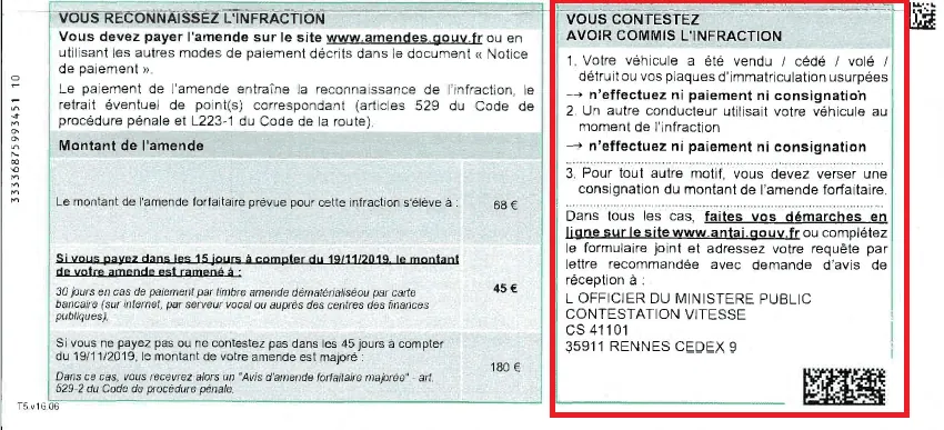 Quels sont les types de contestation possible d’amende en ligne ?