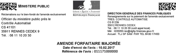 1# Cas de réception d’une lettre de rappel